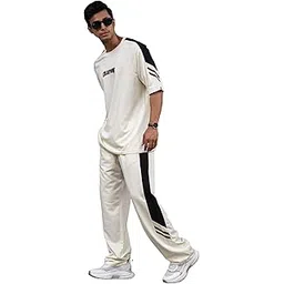 maniac || Mens || Colorblock || Round Neck || Half Sleece || Cotton Co-Ords-picture-29