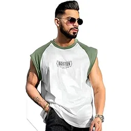 maniac || Mens || Printed || Round Neck || Raglan Sleeveless || Cotton || T-Shirt-picture-42