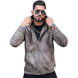 maniac || Mens || Spatter Spray Printed || Round Neck || Zipper Full Sleeve || Loopnet || Sweatshirt-picture-20