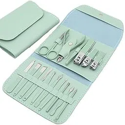 Manicure Set 16 In 1 Kit Professional Nail For Pedicure & Manicure, Tools With Toenail Clippers And Fingernail (Multicolour,Pack of 1)-picture-26