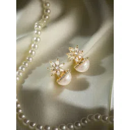Manikya Gold-Plated Floral Studs-picture-25