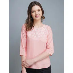 MANKSH Floral Embroidered Regular Top-picture-33