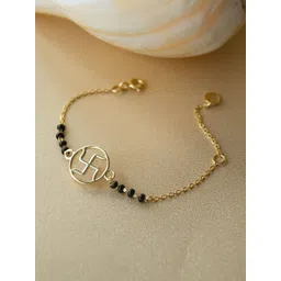 MANNASH Unisex Kids Sterling Silver Gold-Plated Link Bracelet-picture-33