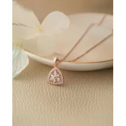 mannash Women Sterling Silver Stone-Studded Pendant with Chain-picture-35