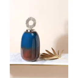 Manor House Blue & Silver Toned Sculpture Curio Showpiece-image-33