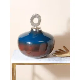 Manor House Blue & Silver Toned Sculpture Curio Showpiece-image-32