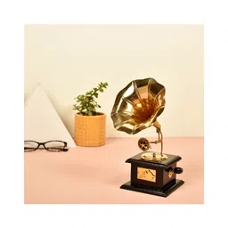 Manor House Gold-Toned Handcrafted Antique Music Decorative Gramophone Showpiece-image-41
