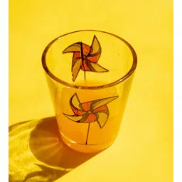 manor house Reflections Transparent and Red Clear Natural Glass (Set of 6) Shot Glasses-picture-30