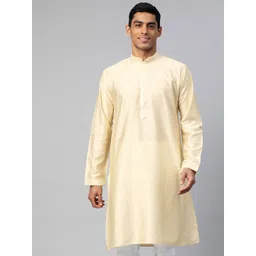 MANQ Embroidered Mandarin Collar Straight Kurta-picture-40