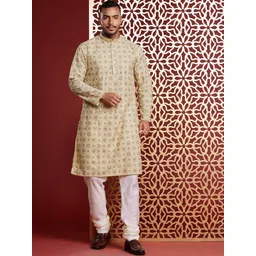 MANQ Men Geometric Kurta-picture-19