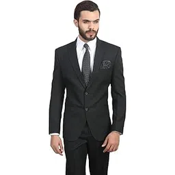manq Men's Slim Fit Single Breasted Blazer-picture-33