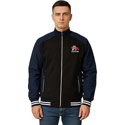 manra Men's Rain Coat, Water Resistant Outerwear | Trending Lightweight Windcheater Nylon Coat | Stylish Full Sleeves Stand Collar for Sports, Tracking & Gym Wear-picture-7