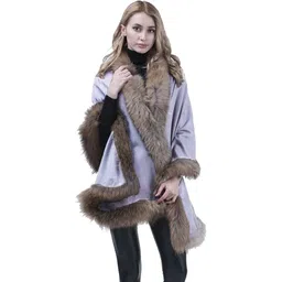 manra Solid Wool Blend Women Grey Stole-picture-44