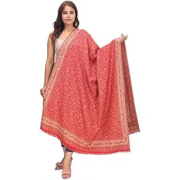 MANRA Women's Fineness Kaani Paisley Weave Kashmiri Woolen Shawl, Jamawar Design Warm and Soft, Faux Pashmina Shawls (KANI SHAWL 995)-picture-18