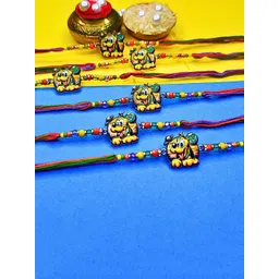 MANSIYAORANGE Thread Rakhi-picture-24