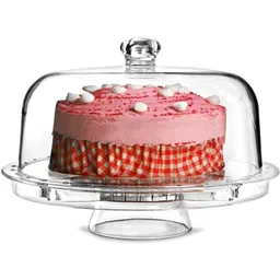mantavya Cake Stand Acrylic Wedding Birthday Cake Stand Acrylic Cake Stand Fruits Party Tray Cupcake Fruit Stand Plate Plastic Cake Server-picture-23