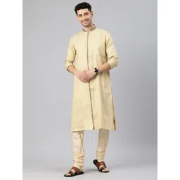 Manthan Men Ethnic Motifs Kantha Work Kurta-picture-40