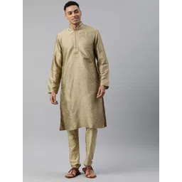 Manthan Men Solid Thread Work Kurta-picture-17