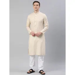 Manthan Men Woven Design Zari Regular Kurta with Pyjamas-picture-18
