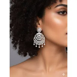 Manuvi Jewels Geometric Drop Earrings-picture-13