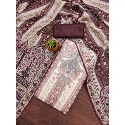 MANVAA Embellished Organza Unstitched Dress Material-picture-11