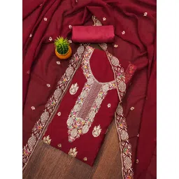 MANVAA Embellished Unstitched Dress Material-picture-27