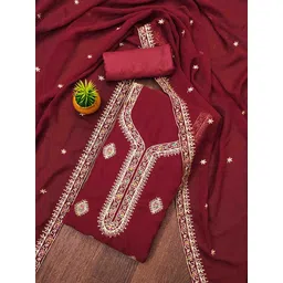 MANVAA Embellished Unstitched Dress Material-picture-18