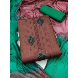 MANVAA Embroidered Silk Unstitched Dress Material-picture-39