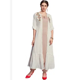MANVAA Embroidered Thread Work Thread Work Kurti-picture-37