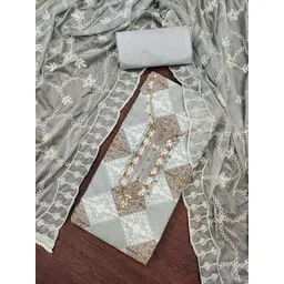 MANVAA Embroidered Unstitched Dress Material-picture-13