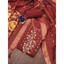 MANVAA Embroidered Unstitched Dress Material-picture-20