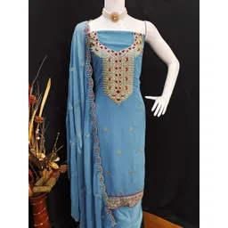 MANVAA Embroidered Unstitched Dress Material-picture-34