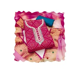 MANVAA Embroidered Unstitched Dress Material image 3