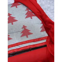 MANVAA Ethnic Motifs Embroidered Thread Work Detail Modal Cotton Unstitched Dress Material-picture-15