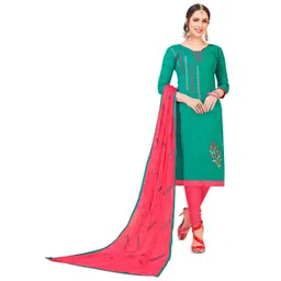 MANVAA Ethnic Motifs Embroidered Unstitched Dress Material-image-7