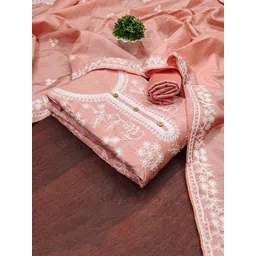 MANVAA Floral Embroidered Unstitched Dress Material-picture-28