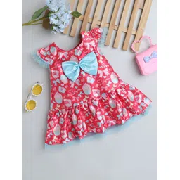 MANY FROCKS & Floral Print Net Peplum Dress-picture-57