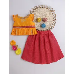 MANY FROCKS & Girls Printed Pure Cotton Ready to Wear Lehenga & Choli-picture-42