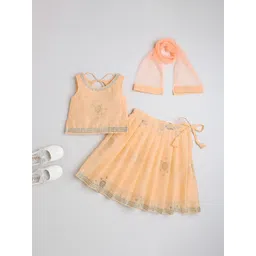 MANY FROCKS & Girls Woven Design Ready to Wear Lehenga Blouse With Dupatta-picture-37