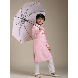 Manyavar Boys Floral Embroidered Regular Chikankari Kurta with Pyjamas-picture-35