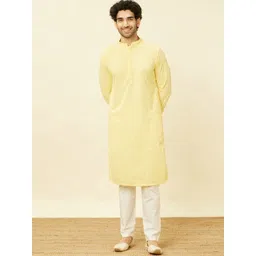 Manyavar Ethnic Motifs Embroidered Straight Kurta With Pyjamas-picture-29