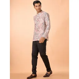 Manyavar Men Cream Cotton Kurtas-picture-35
