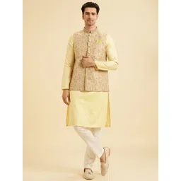 Manyavar Men Embroidered Nehru Jacket-picture-38