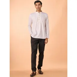 Manyavar Men Embroidered Thread Work Short Kurta-picture-26