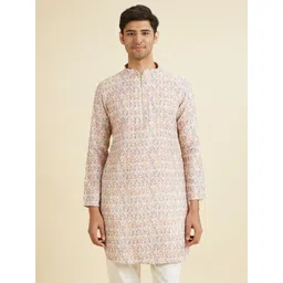 Manyavar Men Ethnic Motifs Print Straight Kurta-picture-33