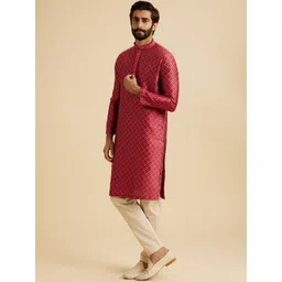 Manyavar Men Ethnic Motifs Regular Kurta with Pyjamas-picture-27