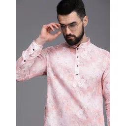 Manyavar Men Floral Printed Kurta-image-39