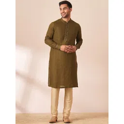 Manyavar Men Mandarin Collar Kurta-image-41