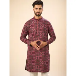 Manyavar Men Printed Kurta-picture-16