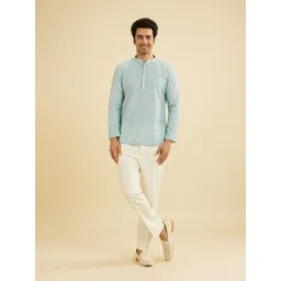 Manyavar Men Printed Thread Work Short Kurta-picture-30